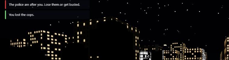The same city at night, lit windows over a dark skyline